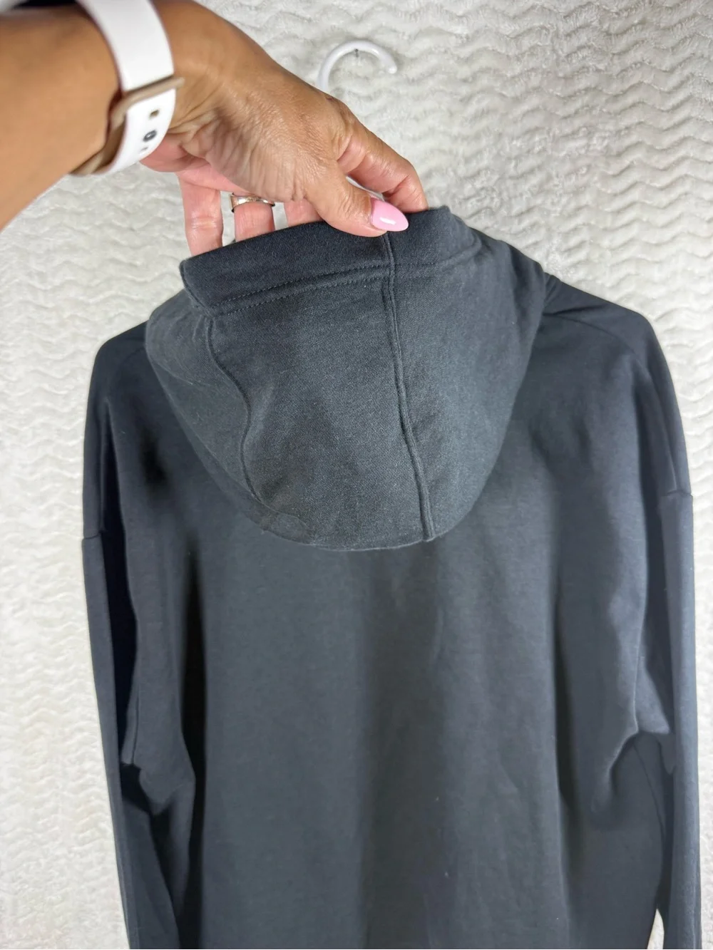 Nike Rally Women’s Black Hooded Sweatshirt with Metallic Logo